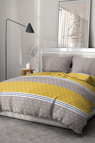 Conjunto de edredão Ophrys - Amarelo e cinzento