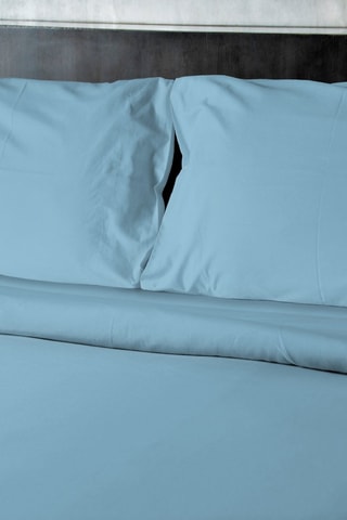 Lençol liso - Azul-claro