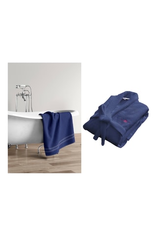 Roupão S e toalha - Índigo