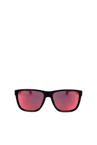 Zonnebril Heren - Spiegelende Glazen - Categorie 3 - Rood en Zwart - Carrera