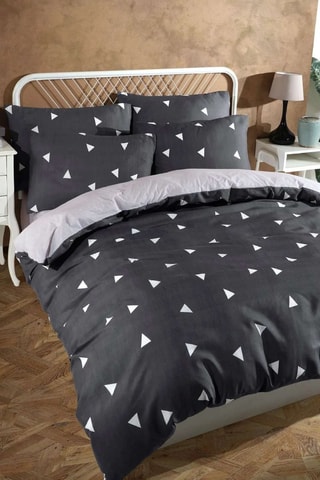 Parure de couette King - Gris foncé