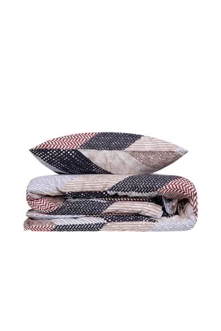 Parure de couette Anatoli - Crème et anthracite