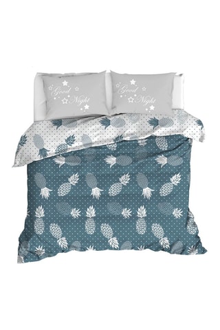 Parure de couette en coton 57 fils/cm² Night - Gris