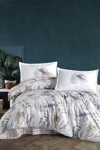 Parure de couette en coton 144 fils/cm² - Blanc