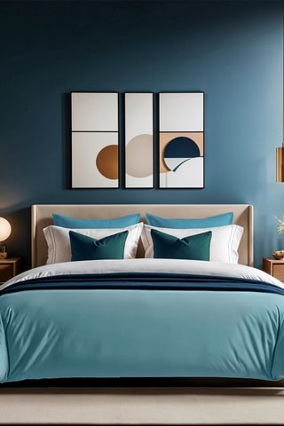 Housse de couette en coton renforcé 145 fils/cm² Tonne Mavie - Menthe