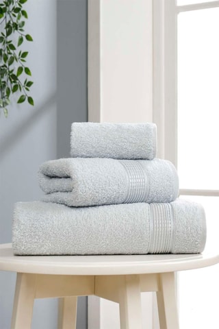 3 serviettes Ezgi - Gris clair