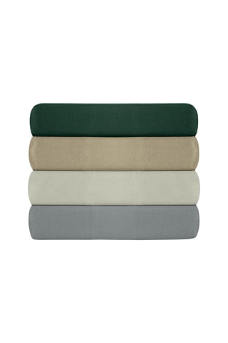 Drap-housse en coton - 61 fils/cm²  Tonne Verte - Vert