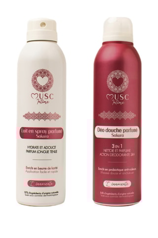 Lot Deo Douche & Lait Corps Fleur de Sakura - L'innoncente