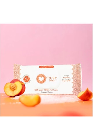 3 embalagens de toalhetes íntimos de Hot Peach - 30 toalhetes