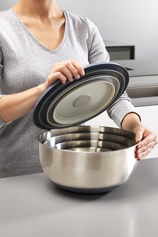 4 bols empilables en acier inoxydable Nest Prep&Store 100 - 5, 3,8, 2,1 et 1,2 l