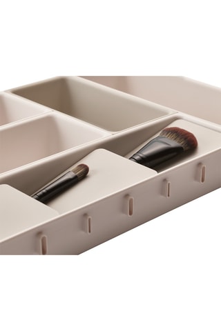 Ladeorganizer voor Cosmetica - 7 Compartimenten - Beige
