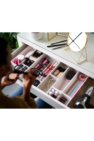 Ladeorganizer voor Cosmetica - 12 Compartimenten - Beige