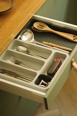 Uitschuifbare Bestekbak voor Lade DrawerStore™ -  28,3 x 5,5 x 36,5 cm / 48 x 5,5 x 36,5 cm