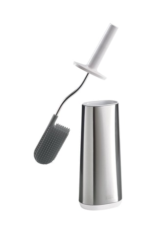Toiletborstel Flexibel Inox Flex - Zilverkleurig en Wit