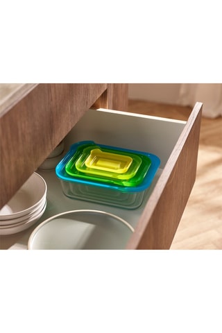 4 Borosilicaatglazen Bewaarbakjes Nest™ - 130 ml tot 2,5 l