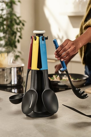 Roterende houder met 6 Stuks Keukengerei Elevate