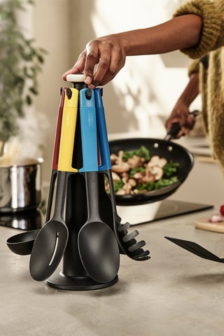 Roterende houder met 6 Stuks Keukengerei Elevate