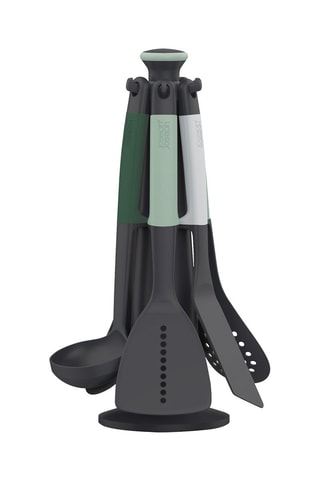 Roterende Houder met 6 Stuks Keukengereu Elevate Edition Sage 