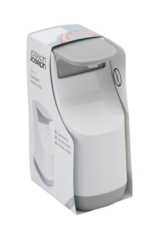 Zeepdispenser Slim - 350 ml - Wit en Grijs