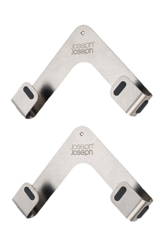 2 supports pour couvercles en acier inoxydable Space - 2,4 x 18,9 x 10,8 cm