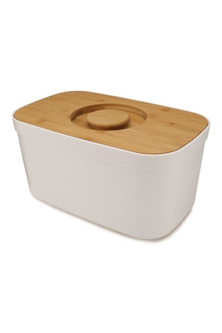 Boîte à pain avec couvercle en bambou - 22 x 37 x 37 cm