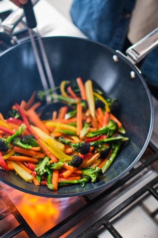 Wok revêtement céramique Space - 32 cm