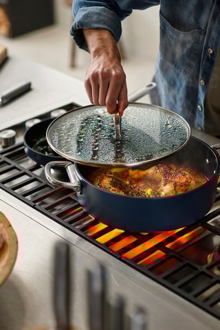 Cocotte revêtement céramique Space - 28 cm