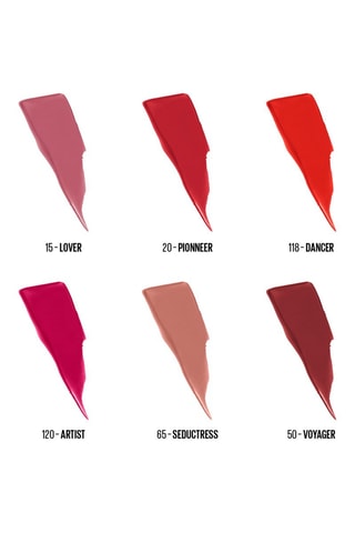 6 Lippenstiften Matte  Ink - 15 Lover/20 Pioneer/50 Voyager/65 Seductress/120 Artist/118 Dancer - 6 x 5 ml