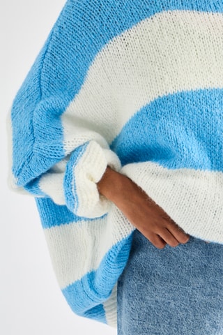 Pull oversize en laine et mohair - Bleu clair