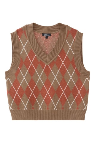 Pull sans manches - Marron