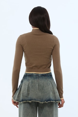 Pull court - Marron clair