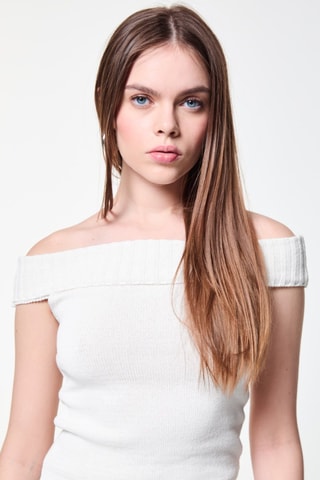 Pull sans manches - Blanc