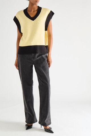 Pull sans manches - Jaune