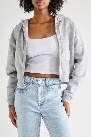 Sweat à capuche - Gris chiné