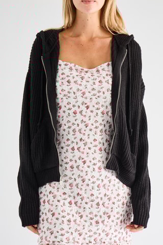 Gilet à capuche - Noir