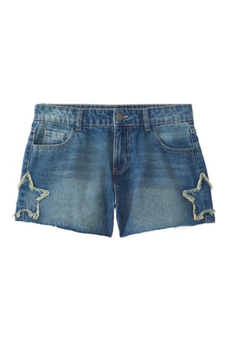 Short en jean - Bleu