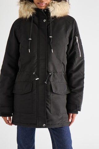 Parka à capuche - Noir