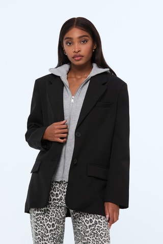 Veste trompe-l’œil - Noir