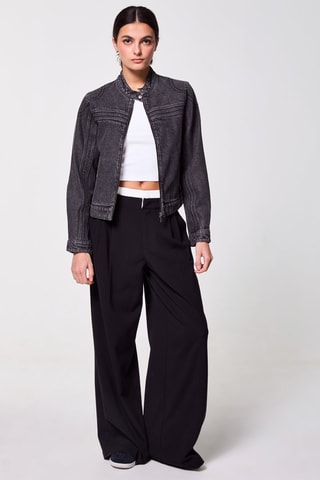 Veste en jean - Gris foncé