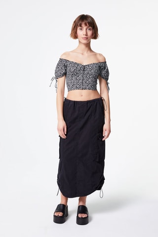 Crop top Noir et blanc