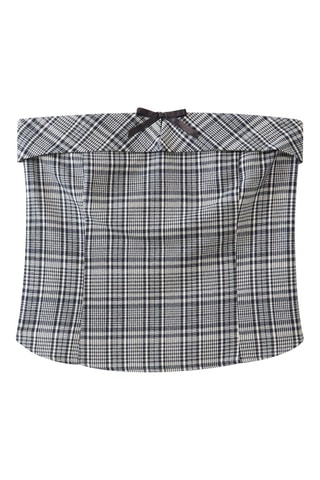 Top bustier - Noir et blanc