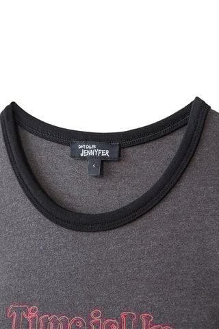 Robe t-shirt - Gris anthracite chiné