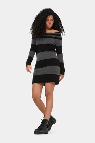 Robe pull - Noir et gris