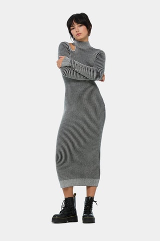 Robe longue - Blanc et noir