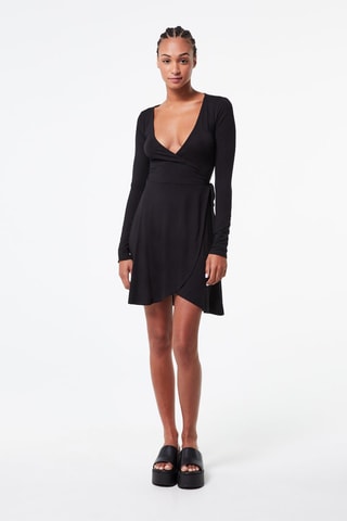 Robe portefeuille Noir