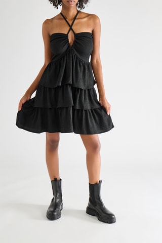 Robe volantée - Noir