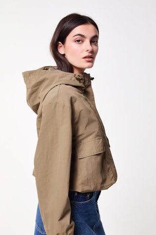 Coupe-vent à capuche - Kaki