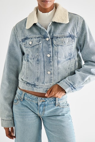 Veste en jean - Bleu clair