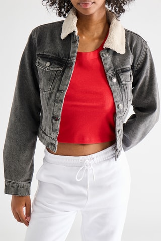 Veste en jean - Noir