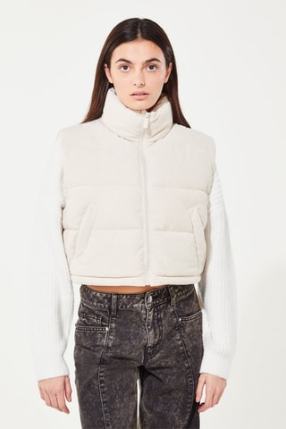 Doudoune sans manches - Blanc